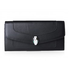 Bvlgari Serpenti Pochette Wallet Black