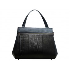 Celine Edge In Original Leather Black With Croc