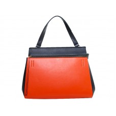 Celine Edge In Original Leather Cherry With Black