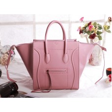 Celine Luggage Phantom Square Tote Bag Cherry Blossom Pink