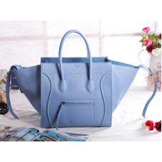 Celine Luggage Phantom Square Tote Bag Light Blue