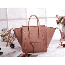 Celine Luggage Phantom Square Tote Bag Shrimp Pink