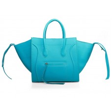 Celine Luggage Phantom Square Tote Bag Turquoise