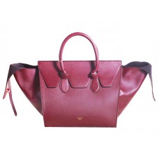 Celine Tie Bag Original Leather Wine