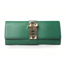 Hermes Medor Clutch Green