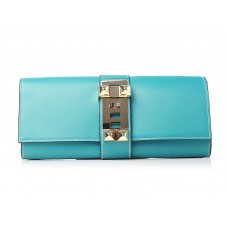 Hermes Medor Clutch Turquoise