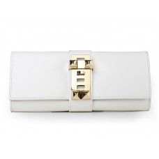 Hermes Medor Clutch White