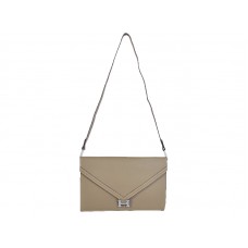 Hermes Pilot Envelope Clutch Grey With Silver Hardware