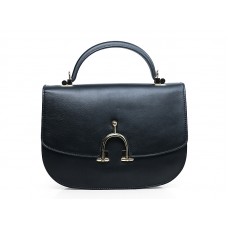 Hermes Stirrup Shoulder Bag Black