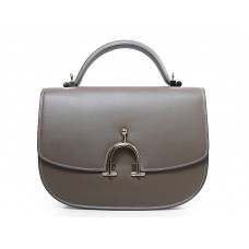 Hermes Stirrup Shoulder Bag Grey