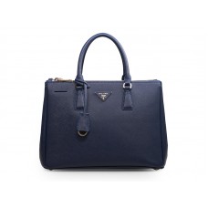 Prada Saffiano Lux Tote Dark Blue