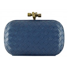 Bottega Veneta Assenzio Intrecciato Ayers Knot Blue