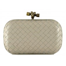 Bottega Veneta Assenzio Intrecciato Ayers Knot Grey