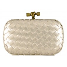 Bottega Veneta Assenzio Intrecciato Ayers Knot Light Gold