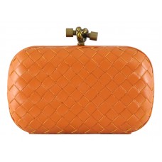 Bottega Veneta Assenzio Intrecciato Ayers Knot Orange