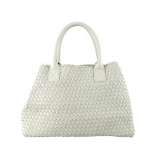 Bottega Veneta Barcelona Cabat With Stitches Beige