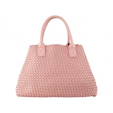 Bottega Veneta Barcelona Cabat With Stitches Light Pink