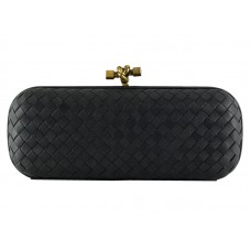 Bottega Veneta Empire Intrecciato Ayers Stretch Knot Black