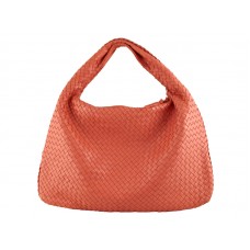 Bottega Veneta Ebano Intrecciato Nappa Belly Veneta Watermelon Red