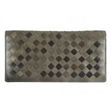 Bottega Veneta Intrecciato Nappa Continental Wallet Grey