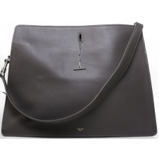 Celine Calf Leather Shoulder Bag Grey