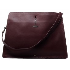 Celine Calf Leather Shoulder Bag Wine