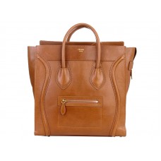 Celine Luggage Large Tote In Calfskin Camel