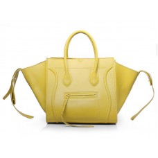 Celine Luggage Phantom Square Tote Bag Yellow