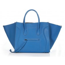 Celine Luggage Phantom Square Tote Bag Blue