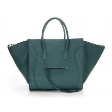 Celine Luggage Phantom Square Tote Bag Green