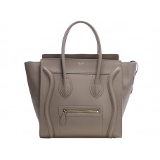 Celine Luggage Medium Tote In Calfskin Khaki