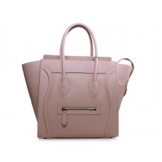 Celine Luggage Medium Tote In Calfskin Pink