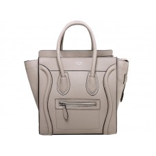 Celine Luggage Small Tote In Calfskin Light Khaki