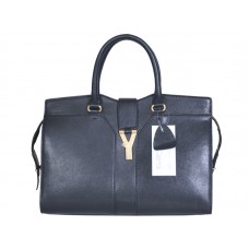 Yves Saint Laurent Cabas Chyc Large Leather Tote Black