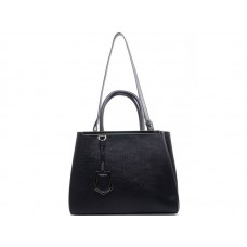 Fendi 2jours Calfskin Tote Bag Black