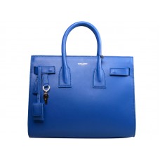 Yves Saint Laurent Sac Du Jour Tote In Original Leather Electric Blue