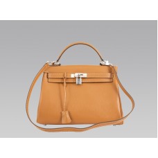 Hermes Kelly 32cm Togo Leather Clemence Gold