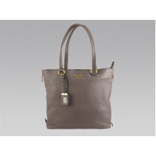 Prada Saffiano Lux Medium Tote Nappa Leather Grey