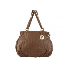 Fendi Grande Shoulder Bag With Fendi Coining Brown