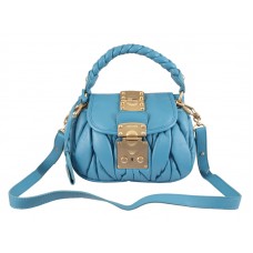 Miu Miu Small Coffer Bag Blue