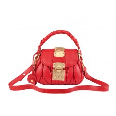 Miu Miu Small Coffer Bag Red