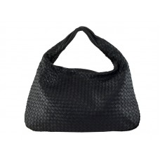 Bottega Veneta Ebano Intrecciato Nappa Belly Veneta Black