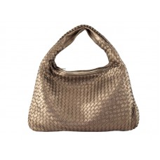 Bottega Veneta Ebano Intrecciato Nappa Belly Veneta Bronze