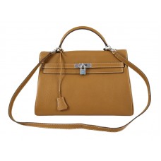 Hermes Kelly 32cm Togo Leather Clemence Camel