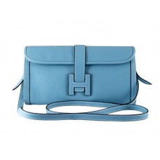 Hermes Flap Clutch Blue