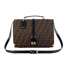 Fendi Classico No.1 Bag In Zucca Brown