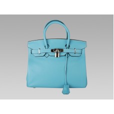 Hermes Birkin 30cm Togo Leather Bleu Thalassa