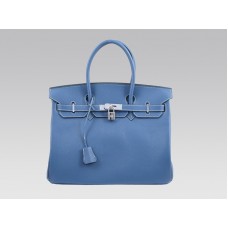 Hermes Birkin 35cm Togo Clemence Bleu Ocean