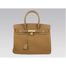 Hermes Birkin 35cm Togo Clemence Gold With Golden Hardware