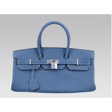 Hermes Birkin Jpg 42cm Togo Leather Blue